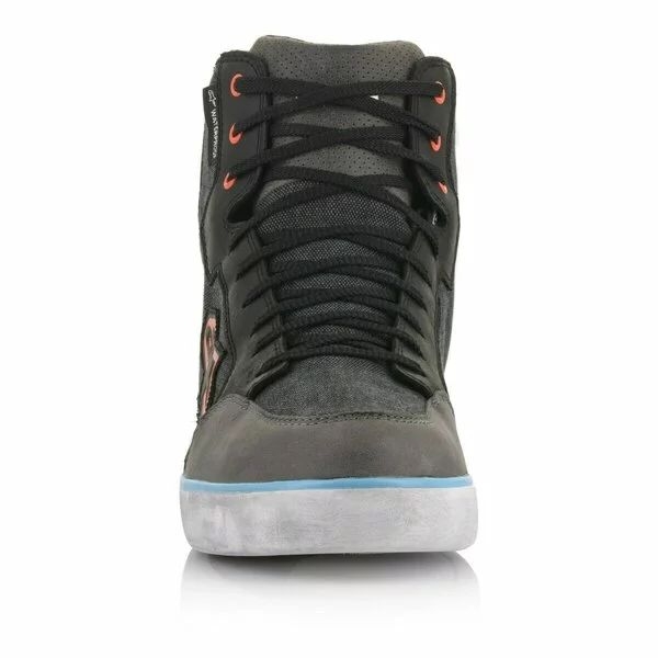 Ghete moto impermeabile Alpinestars J-6 CANVAS WP Negru/Antracit 38, 5