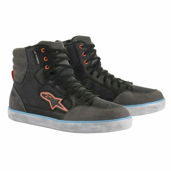 Ghete moto impermeabile Alpinestars J-6 CANVAS WP Negru/Antracit 47, 2