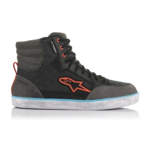 Ghete moto impermeabile Alpinestars J-6 CANVAS WP Negru/Antracit 48, 3