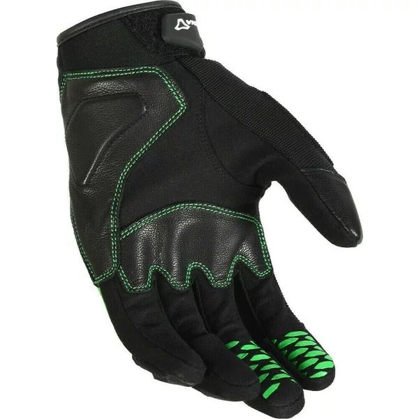 Manusi de piele vara MACNA RIME S Negru/Alb/Galben Fluo, 5