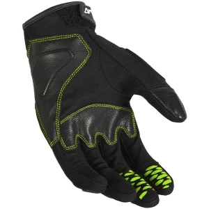 Manusi de piele vara MACNA RIME S Negru/Alb/Galben Fluo, 22