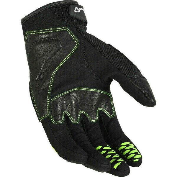 Manusi de piele vara MACNA RIME 3XL Negru/Alb/Verde, 6