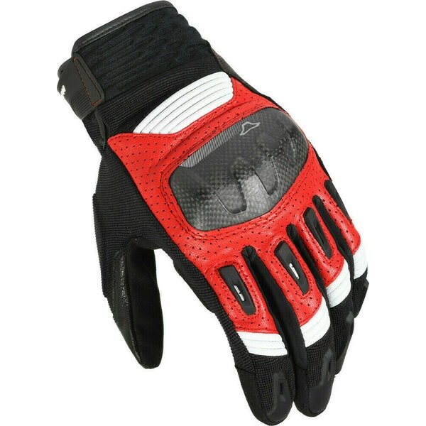 Manusi de piele vara MACNA RIME 3XL Negru/Alb/Verde, 9