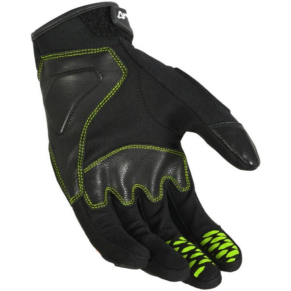 Manusi de piele vara MACNA RIME 3XL Negru/Alb/Verde, 14