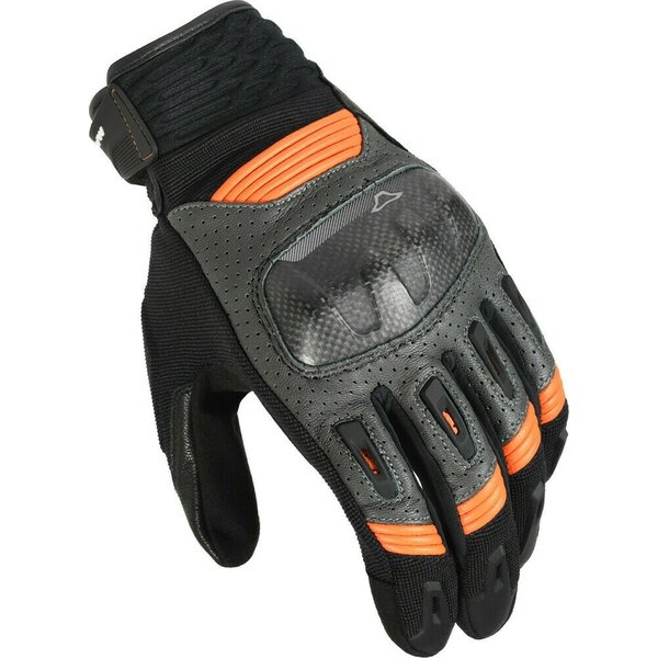Manusi de piele vara MACNA RIME 3XL Negru/Alb/Verde, 17