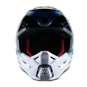 Casca cross-enduro Alpinestars Supertech S-M5 RAYON S Alb/Albastru/Galben fluo, 3