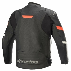 Geaca de piele Alpinestars FASTER V2 AIRFLOW 52 Negru/Rosu, 5