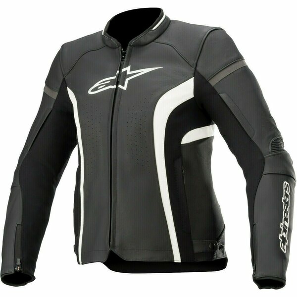 Geaca de piele dama Alpinestars Stella Kira V2 Negru/Alb 38, 2