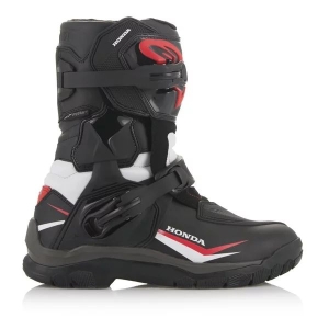 Cizme touring/adventure Alpinestars BELIZE Drystar HONDA Negru/Alb/Rosu 44.5, 4