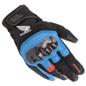 Manusi de piele impermeabile ALPINESTARS HONDA SMX Z DRYSTAR L Negru/Rosu