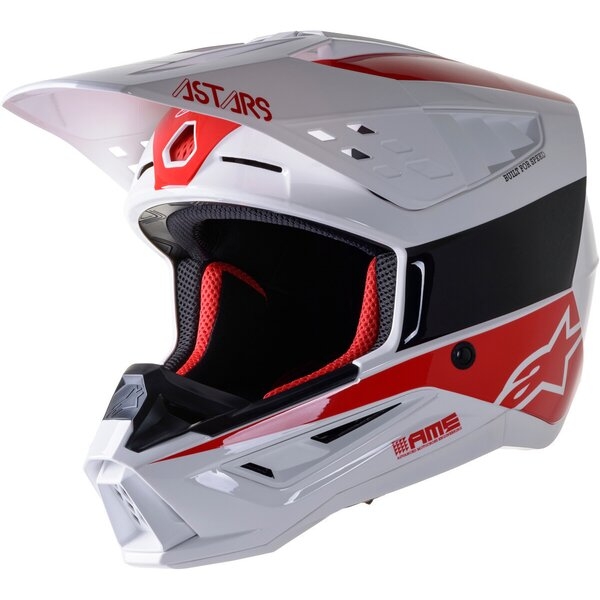 Casca cross-enduro Alpinestars Supertech S-M5 BOND S Negru/Argintiu/Galben, 8