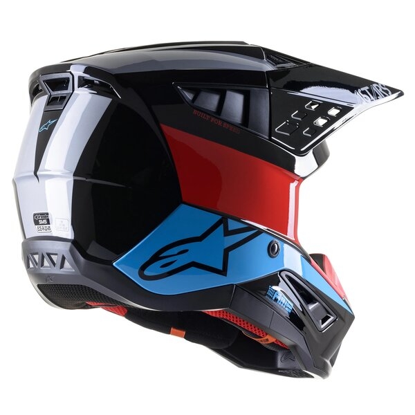 Casca cross-enduro Alpinestars Supertech S-M5 BOND L Negru/Argintiu/Galben, 6