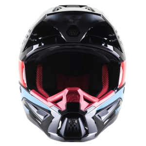 Casca cross-enduro Alpinestars Supertech S-M5 BOND L Alb/Rosu, 5