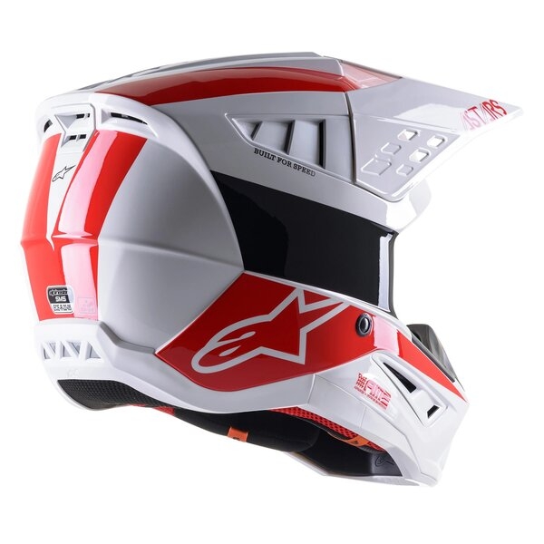 Casca cross-enduro Alpinestars Supertech S-M5 BOND XXL Negru/Argintiu/Galben, 5
