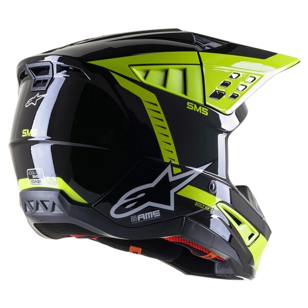Casca cross-enduro Alpinestars Supertech S-M5 BEAM S Negru/Galben fluo, 2