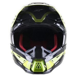 Casca cross-enduro Alpinestars Supertech S-M5 BEAM XXL Negru/Galben fluo
