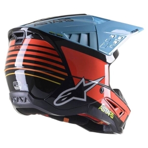 Casca cross-enduro Alpinestars Supertech S-M5 SPEED S Negru/Alb/Rosu, 5