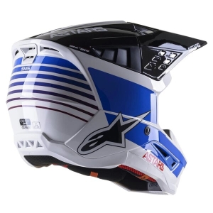 Casca cross-enduro Alpinestars Supertech S-M5 SPEED L Negru/Albastru/Galben, 5