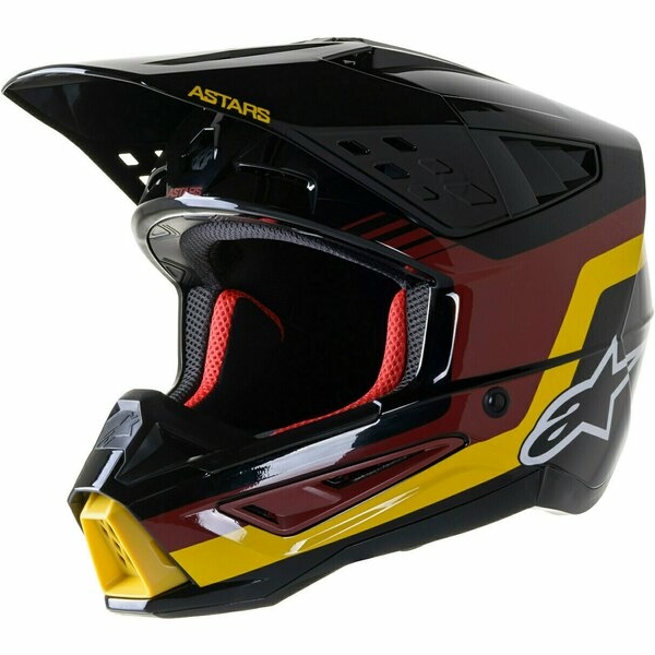 Casca cross-enduro Alpinestars Supertech S-M5 VENTURE R S Negru/Galben, 2