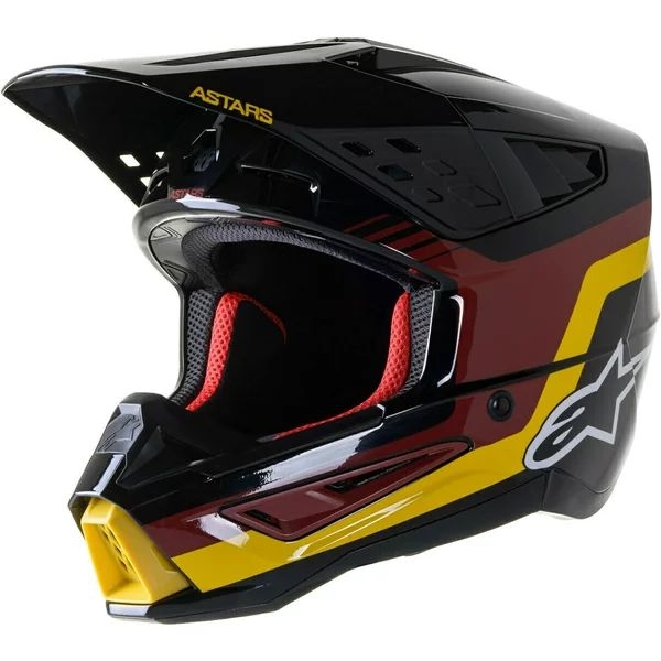 Casca cross-enduro Alpinestars Supertech S-M5 VENTURE R XS Negru/Galben, 2