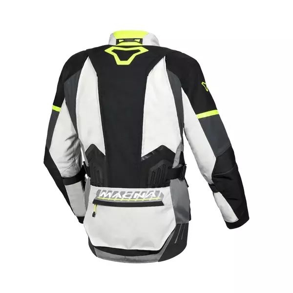 Geaca textil impermeabila touring/adventure MACNA DOMANE L Gri deschis/Verde, 7