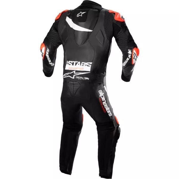 Combinezon de piele race 1 piesa ALPINESTARS GP PLUS V4 Negru/Alb 50, 2