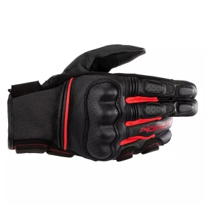 Manusi de piele sport/touring ALPINESTARS PHENOM M Negru/Rosu fluo, 11