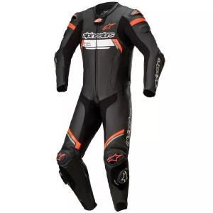 Combinezon de piele 1 piesa ALPINESTARS MISSILE V2 IGNITION 56 Negru/Alb/Rosu fluo, 13