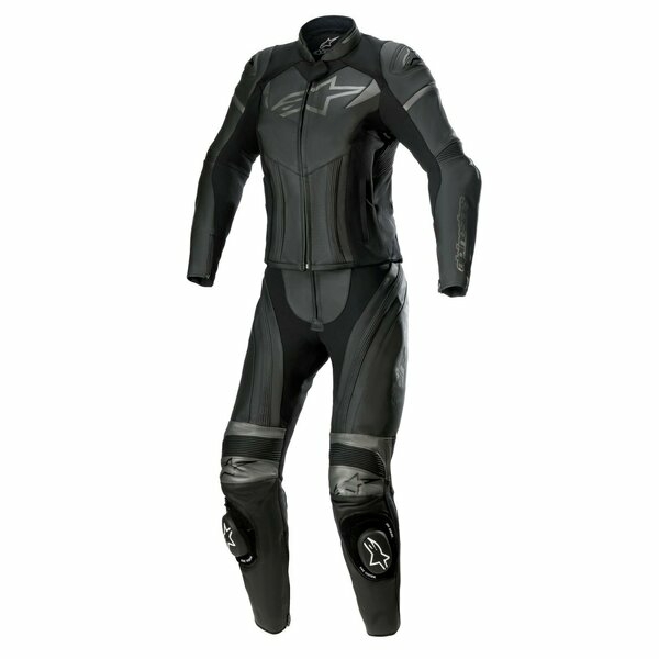 Combinezon de piele dama 2 piese ALPINESTARS STELLA GP PLUS 42 Negru/Gri inchis