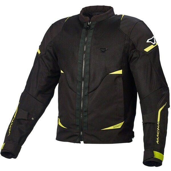Geaca de vara impermeabila MACNA HURRACAGE XL Negru/Galben fluo, 2