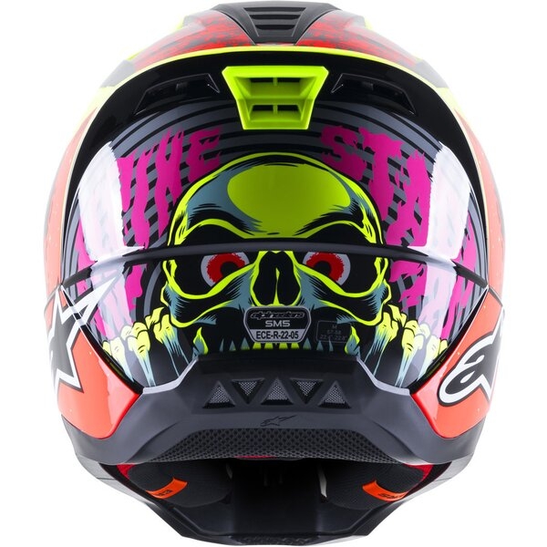 Casca cross-enduro Alpinestars Supertech S-M5 SOLAR FLARE S Negru/Albastru/Rosu, 3