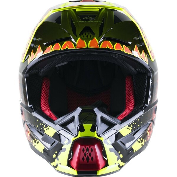 Casca cross-enduro Alpinestars Supertech S-M5 SOLAR FLARE S Negru/Albastru/Rosu, 5