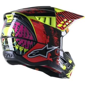 Casca cross-enduro Alpinestars Supertech S-M5 SOLAR FLARE S Negru/Albastru/Rosu, 4