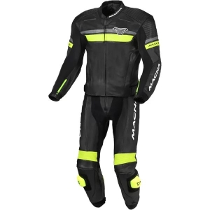 Combinezon de piele 2 piese MACNA DIABRO 48 Negru/Rosu, 3