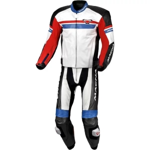 Combinezon de piele 2 piese MACNA DIABRO 48 Negru/Rosu, 7