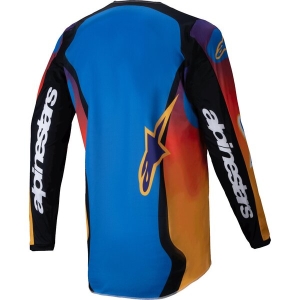 Tricou cross-enduro ALPINESTARS FLUID WURX JERSEY S Violet/Rosu