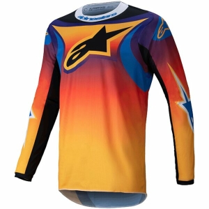 Tricou cross-enduro ALPINESTARS FLUID WURX JERSEY L Galben/Negru