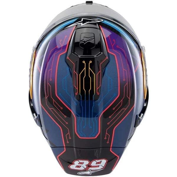 Casca integrala sport ALPINESTARS SUPERTECH R10 LE MARTINATOR R01 REPLICA M Albastru/Mov/Rosu, 9