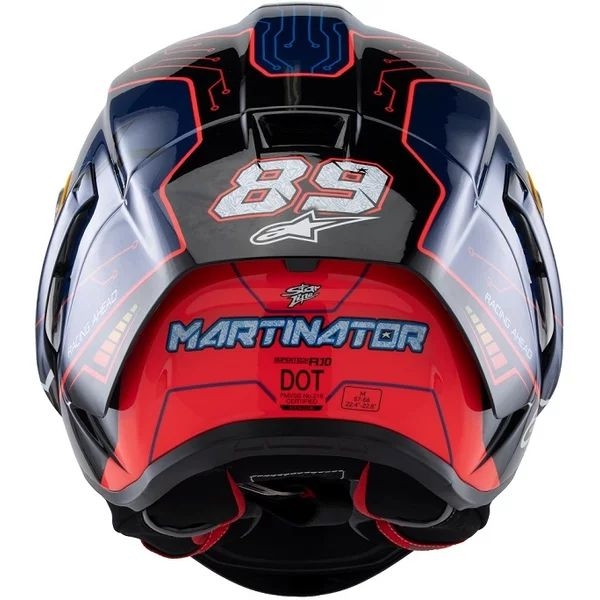 Casca integrala sport ALPINESTARS SUPERTECH R10 LE MARTINATOR R01 REPLICA M Albastru/Mov/Rosu, 18