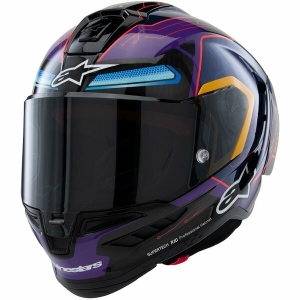 Casca integrala sport ALPINESTARS SUPERTECH R10 LE MARTINATOR R01 REPLICA XL Albastru/Mov/Rosu