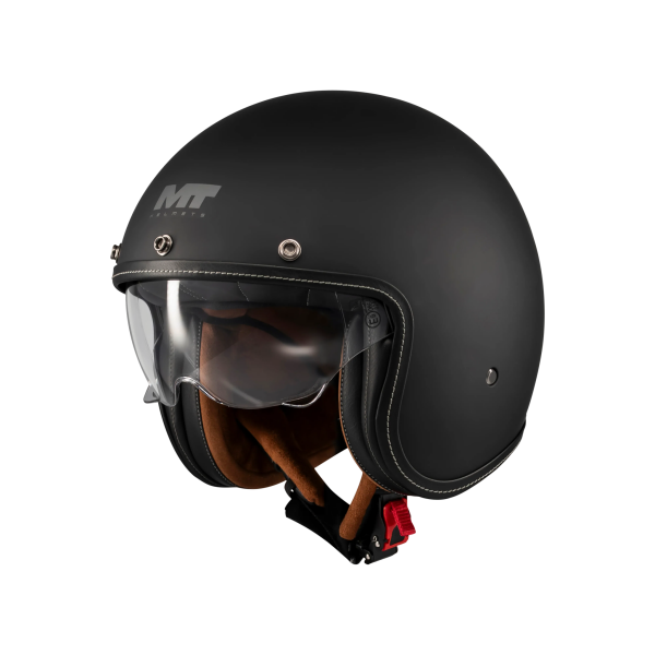 Casca open face motociclete MT Le Mans 2 S SV Pure A1 negru mat (ochelari soare integrati) - omologare noua ECE 22.06 - S (55/56cm), 3