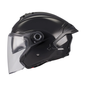 Casca open face motociclete MT Cosmo SV Pure A1 negru lucios (ochelari soare integrati) - tip viziera: MT-V-37 - XXL (63/64cm), 2