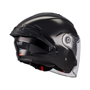 Casca open face motociclete MT Cosmo SV Pure A1 negru lucios (ochelari soare integrati) - tip viziera: MT-V-37 - M (57/58cm), 3