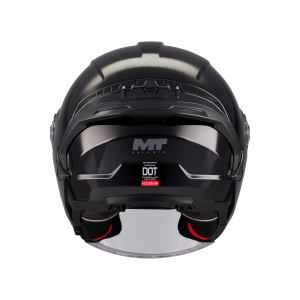 Casca open face motociclete MT Cosmo SV Pure A1 negru lucios (ochelari soare integrati) - tip viziera: MT-V-37 - L (59/60cm), 4